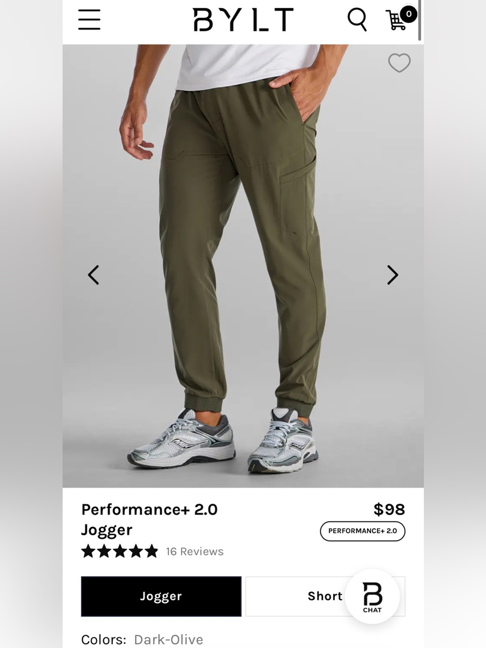 BYLT Basics Performance+ 2.0 Jogger Pants - Dark Olive